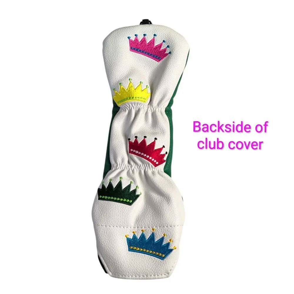 NEW Golf Bundle Queen Of The Green Golf Club Cover, 3 Pairs Socks, Ball Markers